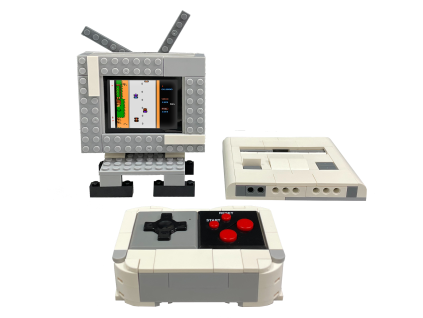 5740 bricks console arcade skladacia herna konzola