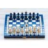 8742 3 dreveny sach damsky gambit modre