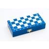 8942 3 magneticke drevene sachy mini modre